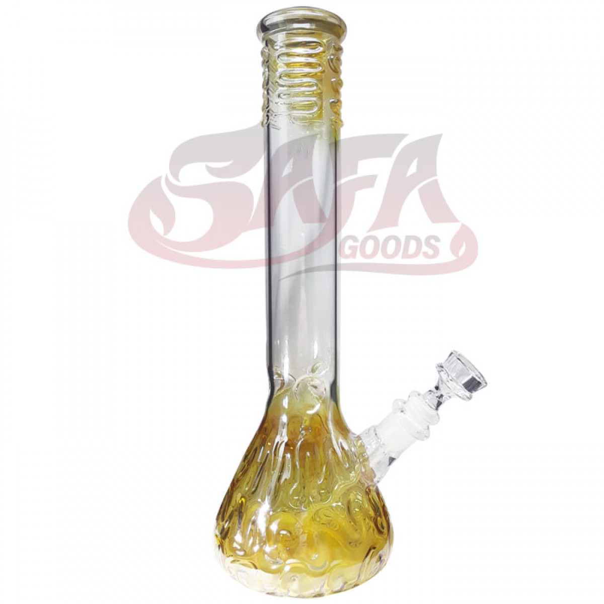 13 Inch Glass Water Pipes - Beaker [Yellow]